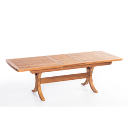 Столовая группа из массива ироко Стол раздвижной LOTUS 180 + 8 складных кресел SALT