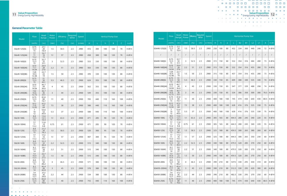 Циркуляционный насос с сухим ротором с фланцевым соединением серии SGW-G, Shimge (DN150)