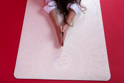 Каучуковый йога коврик Pro Om White 185*68*0,45 см