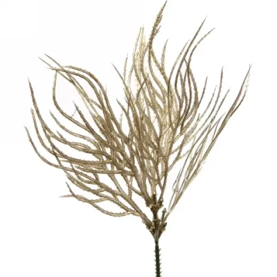 Ветка декоративная «Лесная принцесса» 23 см, Золото