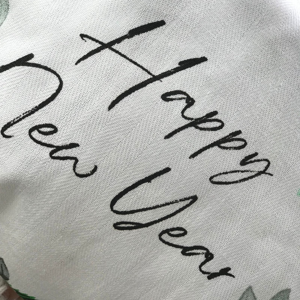 Мешок новогодний подарочный Деда Мороза 30*50 см х/б "Снеговик и елка" LAV (ANNA LUKOSHINA)