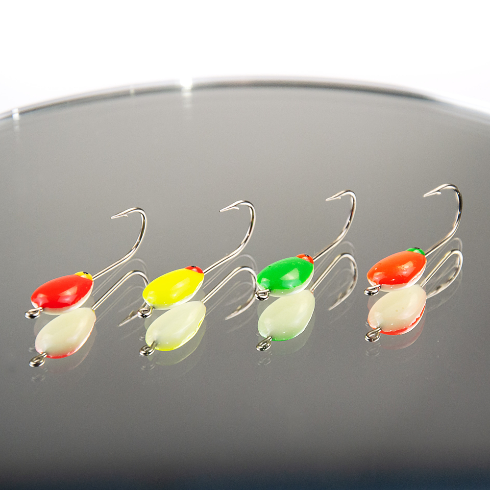 Мормышка фосфорная 106, №4 Long+,ABC (набор 32шт)