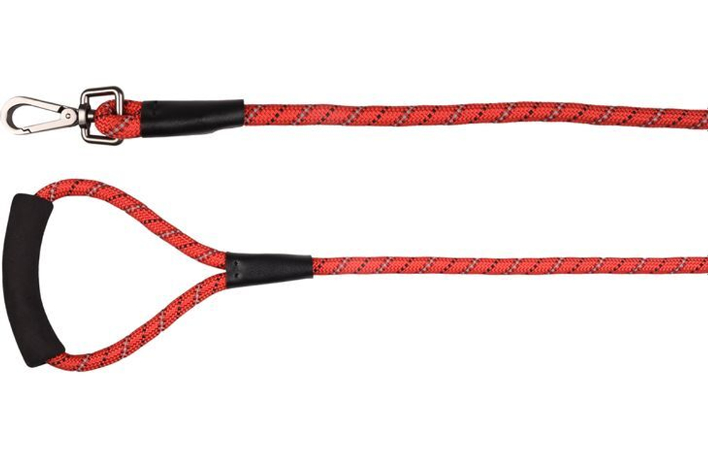 Поводок RIMO, 300 см/ 12 мм, красный, Flamingo