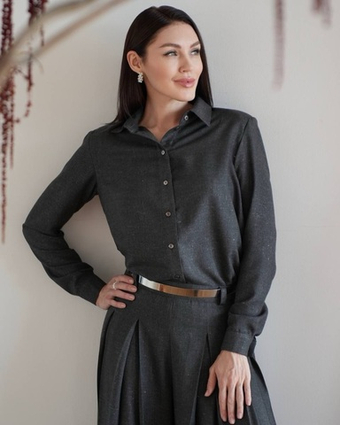 Рубашка «Мерцание» в сером