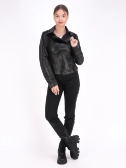 Косуха кожаная куртка женская Турция