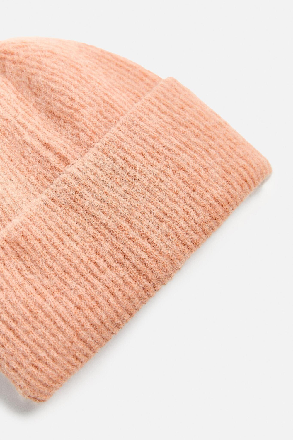 ZARA ШАПКА БИНИ ИЗ СМЕСОВОЙ ШЕРСТИ И АЛЬПАКИ, ОРАНЖЕВЫЙ