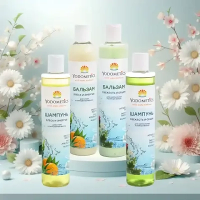 Бальзам Yodometics для нормальных и жирных волос «Свежесть и объем», 350 мл