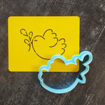 Птичка №21 с веточкой