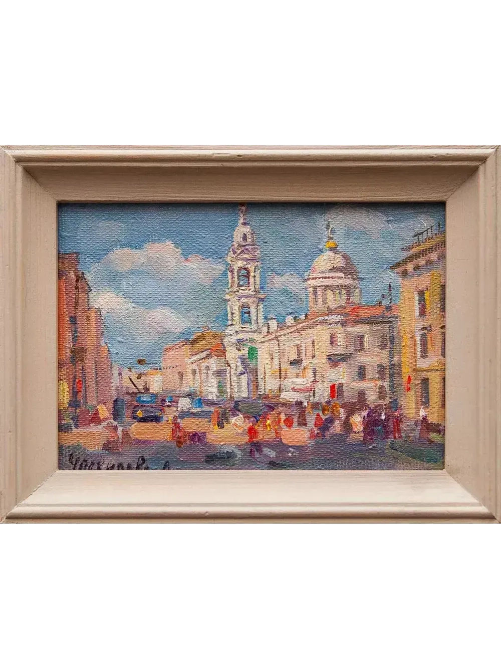 Картина маслом "Церковь Св. Екатерины на Кадетской линии В.О." Ческидова