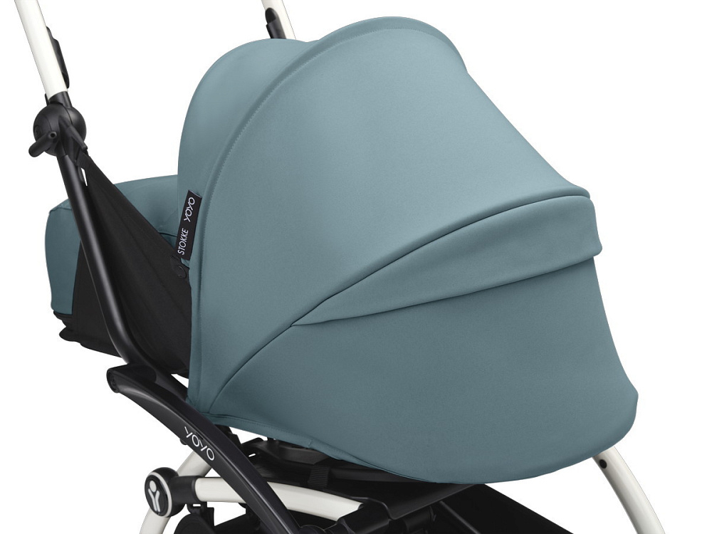 Коляска Stokke YOYO3 Newborn Pack рама белая White 2 в 1 Aqua