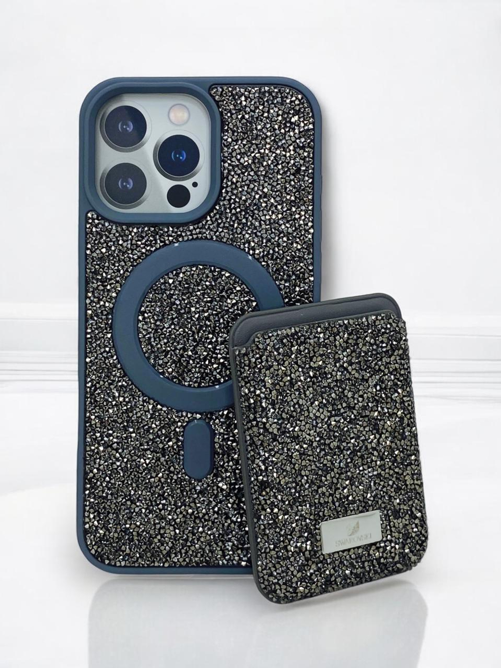 Чехол Swarovski с картхолдером для iPhone 16PLUS