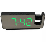 Часы зеркальные с проекцией RoHS NA-6818 Green