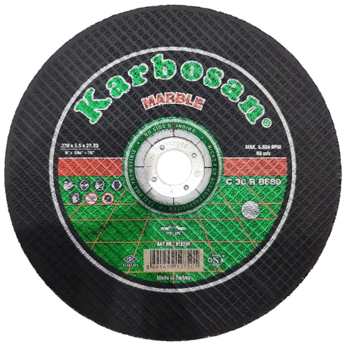 Диск отрезной по мрамору Karbosan 230х3.5х22.2