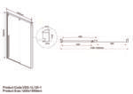 Душевая дверь Lugano VDS-1L120CGB-1, черный, стекло тонированное, , шт