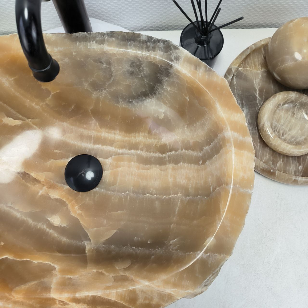 Раковина из оникса Erozy Yellow EO-02315 52x40x15 см