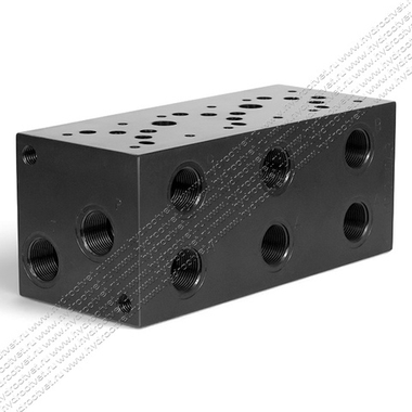 PD10-10A3-ST - Трехместная стальная плита для гидравлических распределителей и клапанов NG10