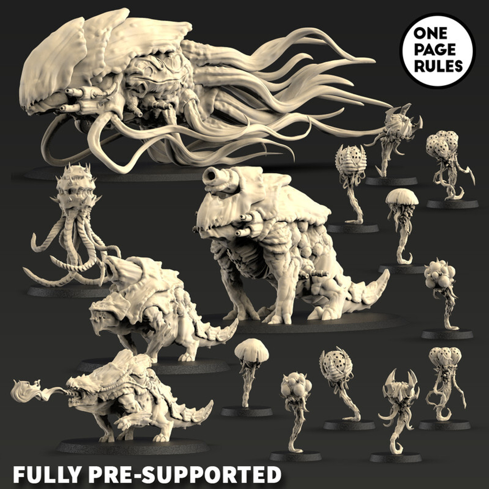 Xenos Armies Tyranids Pyrovore Haruspex Sporocyst Mucolid Spore Exocrine Toxicrene 1 шт. миниатюра для dnd, днд, pathfinder, фентези, Настольная игра, НРИ, Варгейм, РПГ