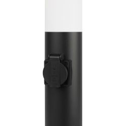 Светильник уличный напольный ЭРА «Беллона» GBF-103-1-BL-0650 230В Е27 IP54 черный с розеткой | Садово-парковые светильники