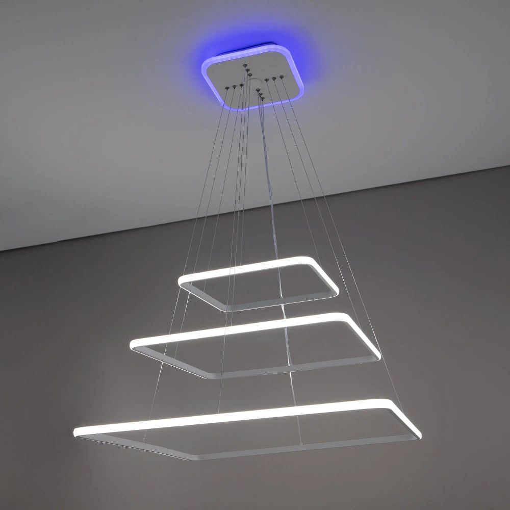 Citilux Неон Смарт CL731AK110E Умная подвесная люстра Белая