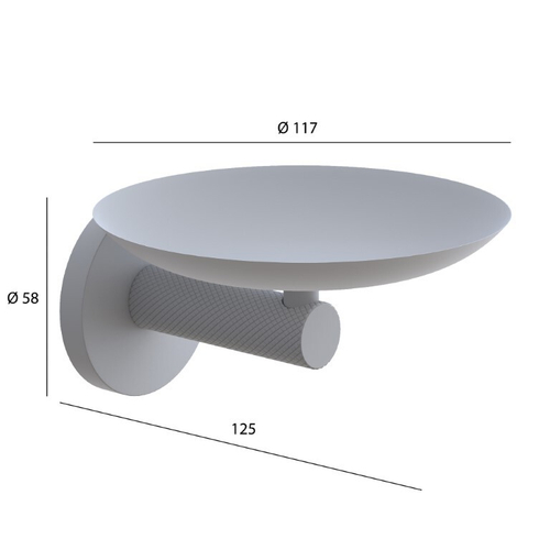 Boheme Мыльница Настенная Uno Matt Gold