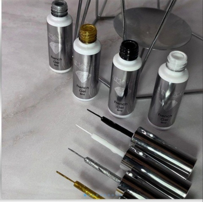 Almazgel Френч гель №17, чёрный 8 мл