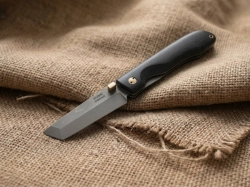 Складной нож "Нокс", сталь Х12МФ, рукоять черный мореный граб