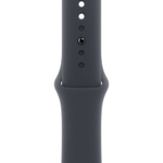 Часы Apple Watch SE, 44 мм, алюминий цвета «тёмная ночь», ремешок Sport Band цвета «тёмная ночь» (2024)