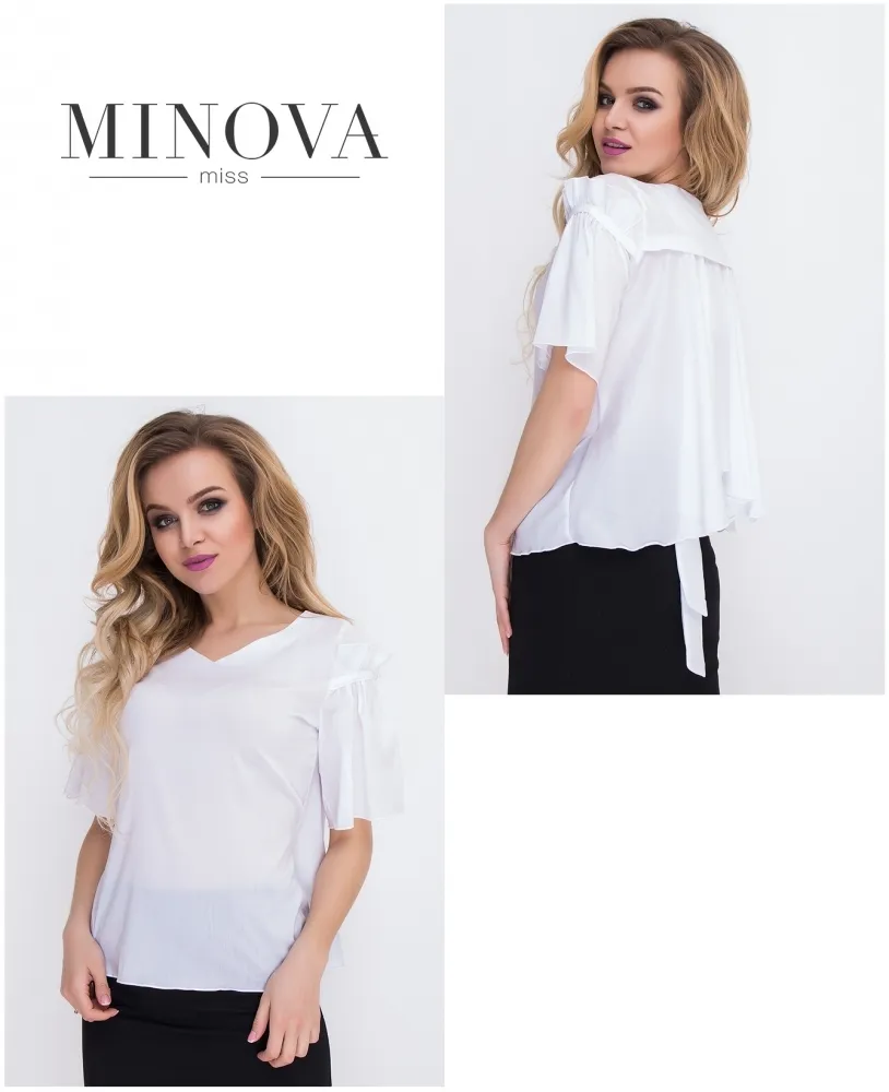Блуза 8562-белый Minova