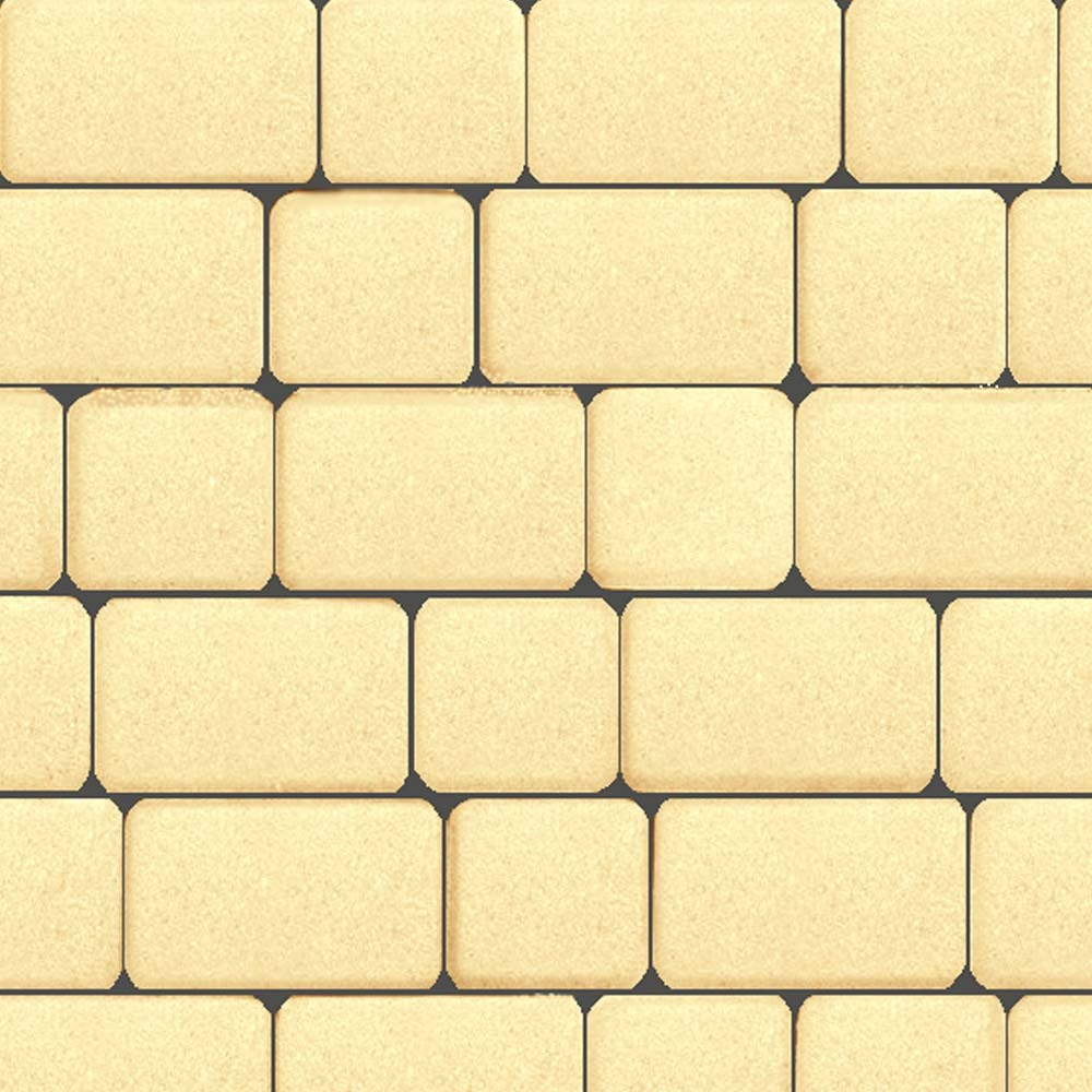 ТРОТУАРНАЯ ПЛИТКА КЛАССИКО - А.1.КО.4 СТАНДАРТ ЖЕЛТЫЙ, КОМПЛЕКТ ИЗ 2 ВИДОВ ПЛИТ