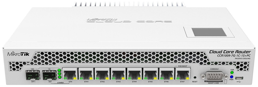 Маршрутизатор MikroTik  CCR1009-7G-1C-1S+PC