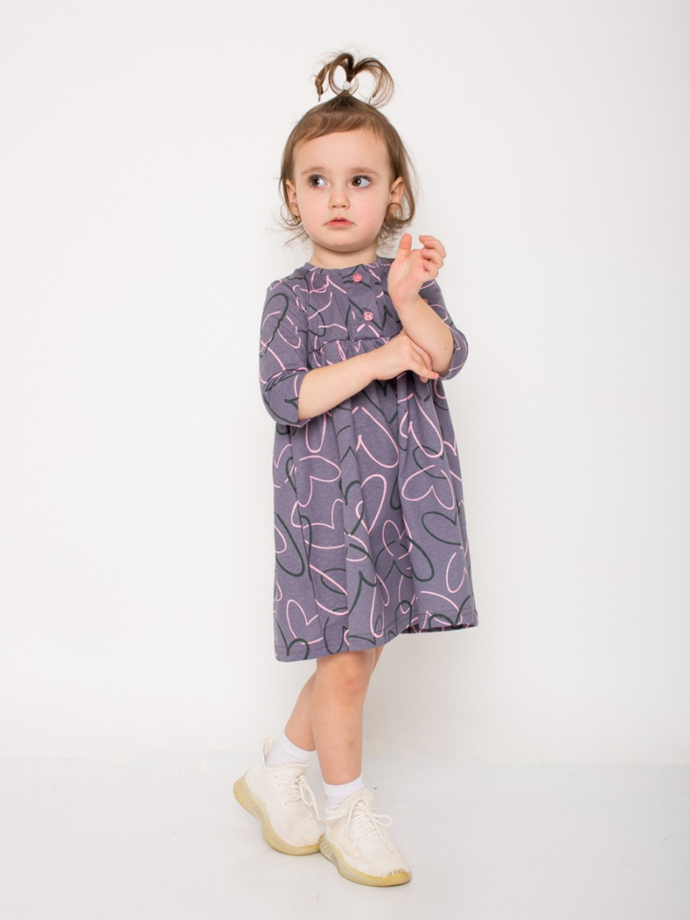 Платье "Руслана-6", размер 134, серый (Ивашка)