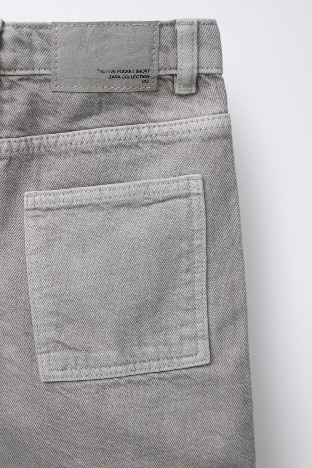 ZARA ОДНОТОННЫЕ ТВИЛОВЫЕ ШОРТЫ, СИНИЙ