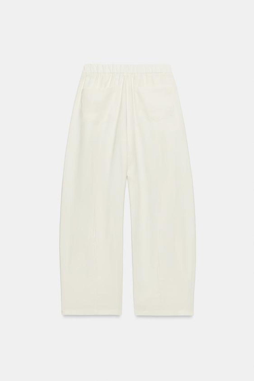 ZARA СТРУЯЩИЕСЯ БРЮКИ СО СКЛАДКАМИ, ЭКРЮ