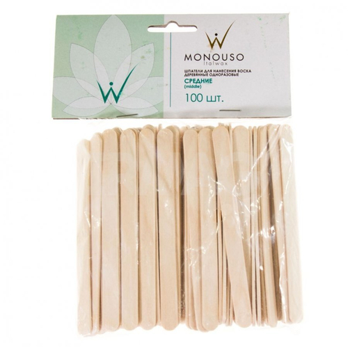 ITALWAX Шпатели (средние) для нанесения воска,100 шт