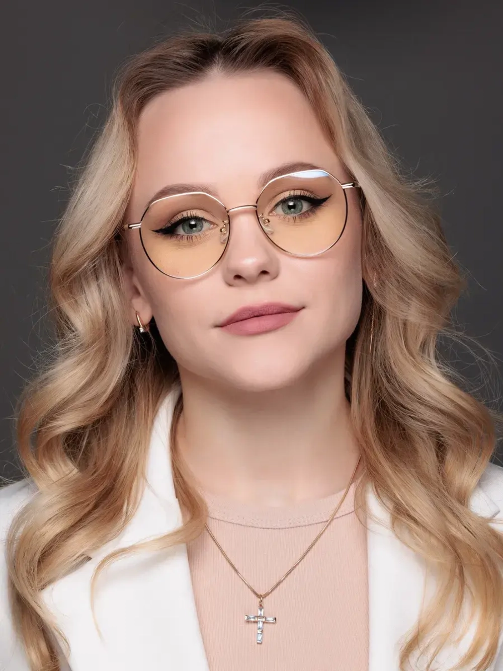 Очки для компьютера имиджевые защитные прозрачные нулевки