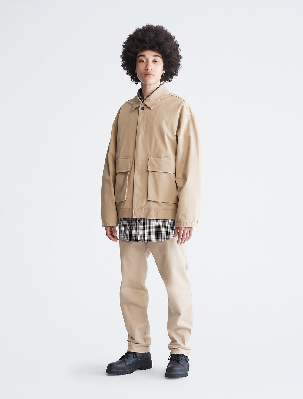 Куртка Calvin Klein Khakis Twill Double Pocket Travertine