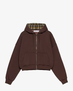 Худи Zip Not Basic шоколадное