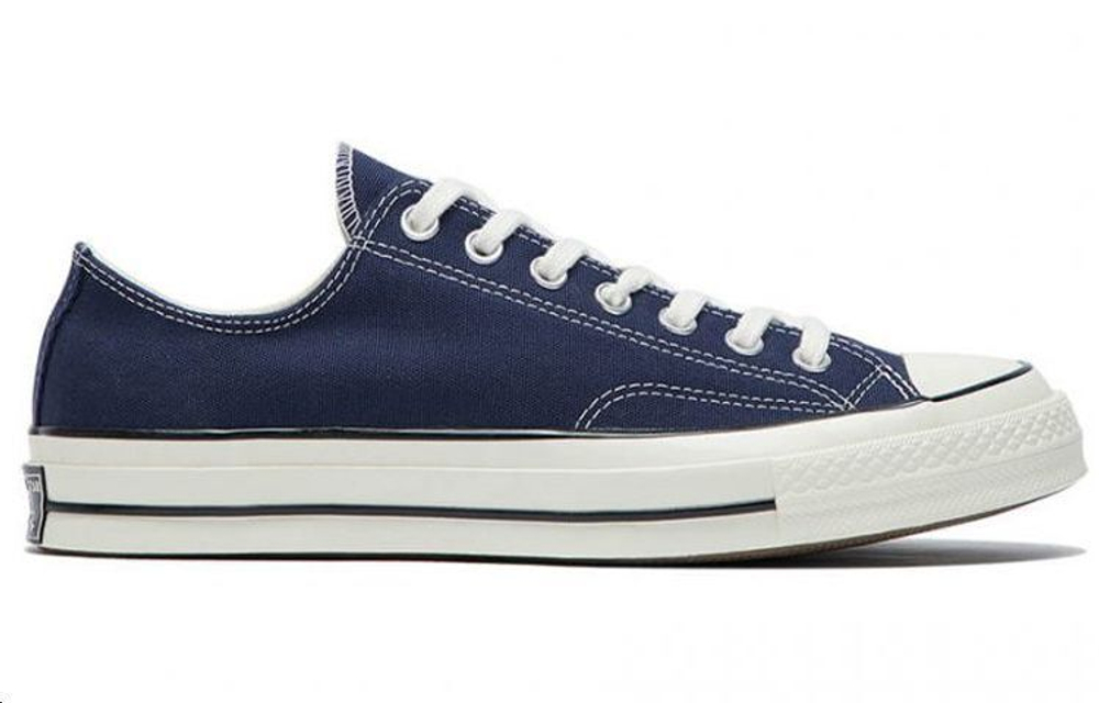 Converse 1970s Chuck Taylor All Star Samsung standard casual wear-resistant waterproof lightweight low-top canvas shoes for men and women the same dark blue