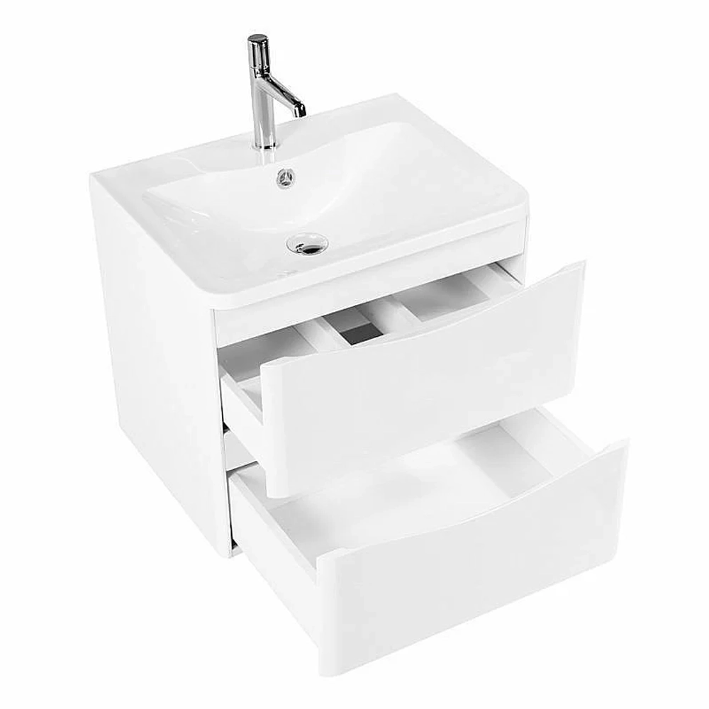 Тумба с раковиной BelBagno ACQUA 2C SO 70 Bianco Lucido
