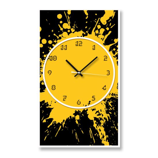 Настенные часы-постер "Yellow art