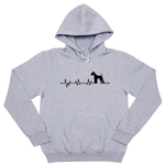 Толстовка "Эрдельтерьер - сердечный ритм"