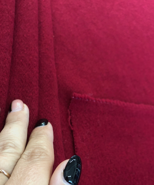 Пальтовая однот красный, шерсть, кашемир NB