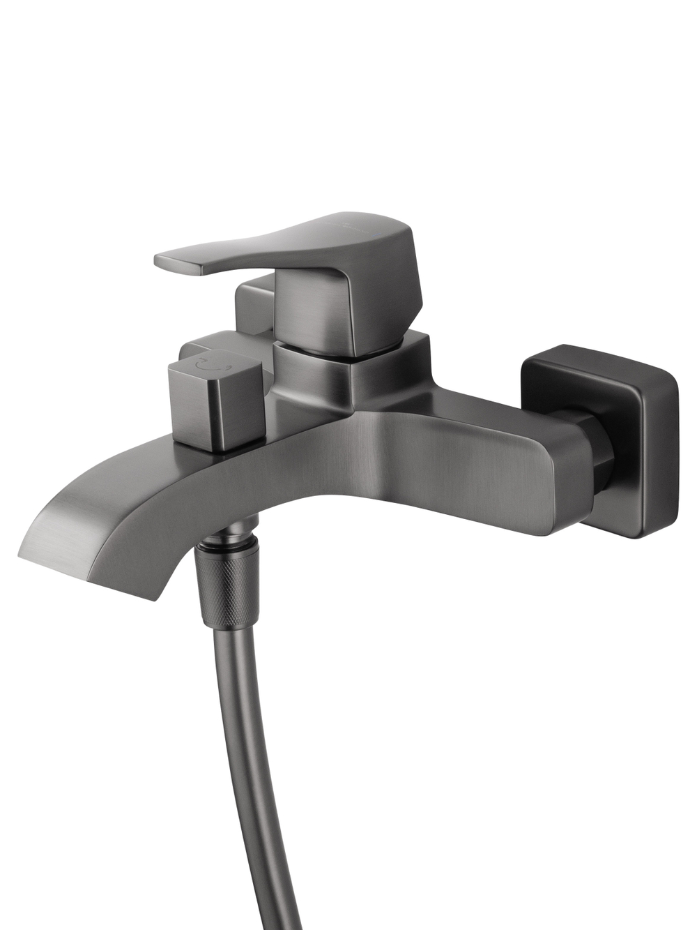 Смеситель для ванны с душем WONZON & WOGHAND FLEX, Темный графит (WW-88037072-BGM)
