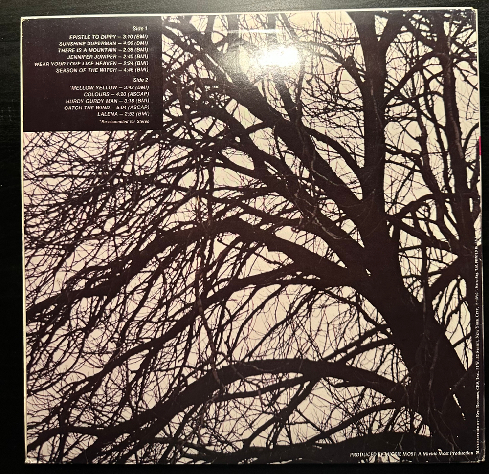 Donovan - Donovan's Greatest Hits (США 1979г.)