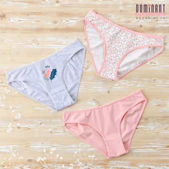 Трусики женские DOMINANT 35000-179, BIKINI, 3 шт. в уп.