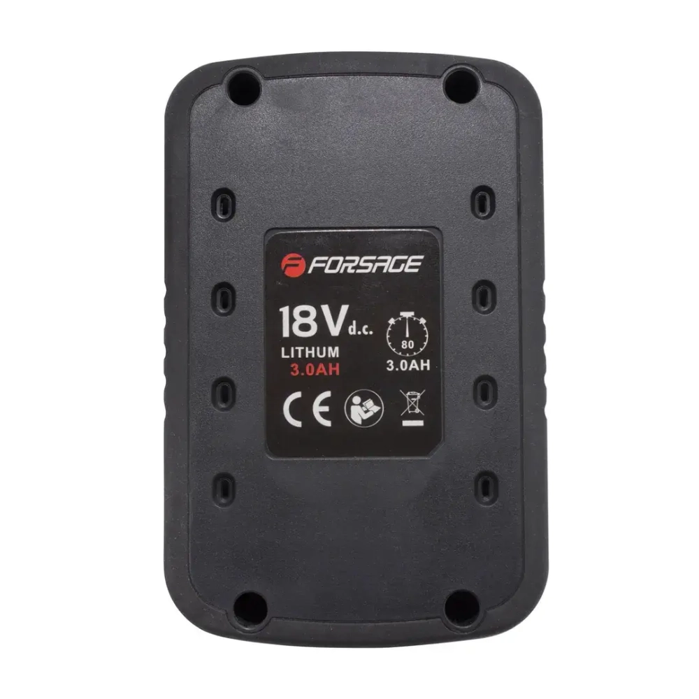 Батарея аккумуляторная для гайковерта ударного F-02169 (18V 3.0AH LI-ION) Forsage F-02169-P