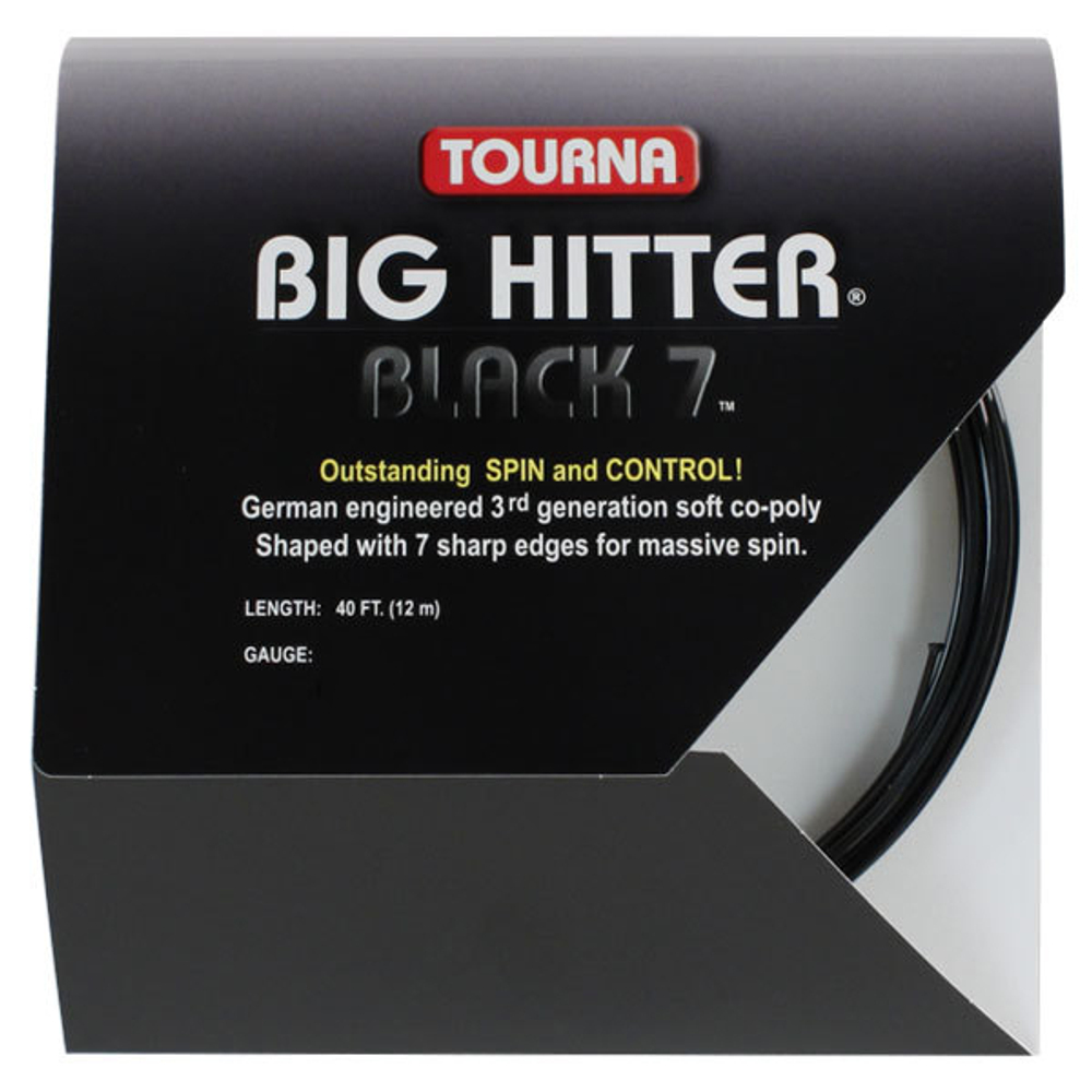 Теннисные струны Tourna Big Hitter Black 7 (12 m) - черный