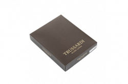 Полотенце 100x150 Trussardi Fregio Blue голубое