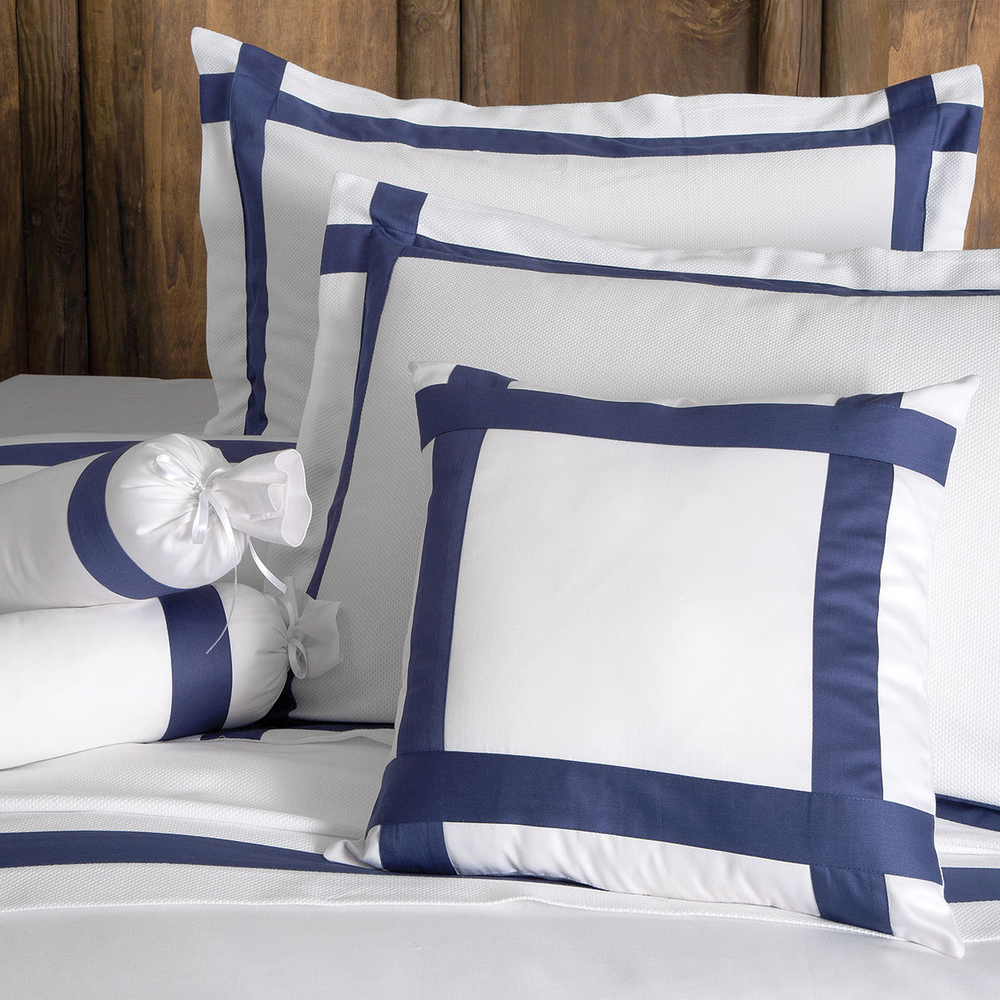 Постельное белье 2 спальное евро макси Tivolyo home Banda Nakisli темно-синее