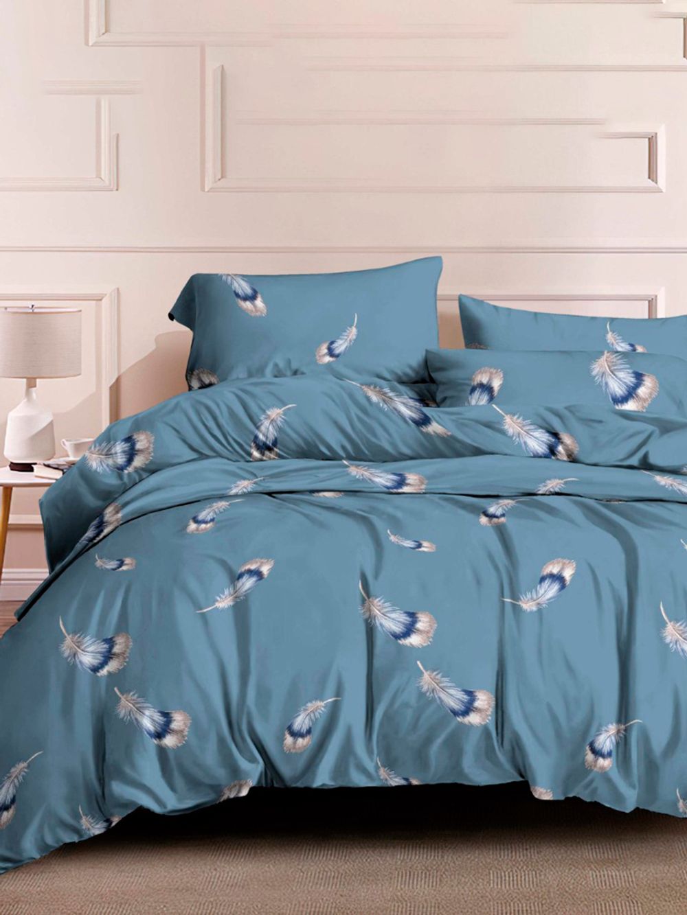 Наволочка комплект 2шт полисатин Simple House "Piuma" 50x70 см